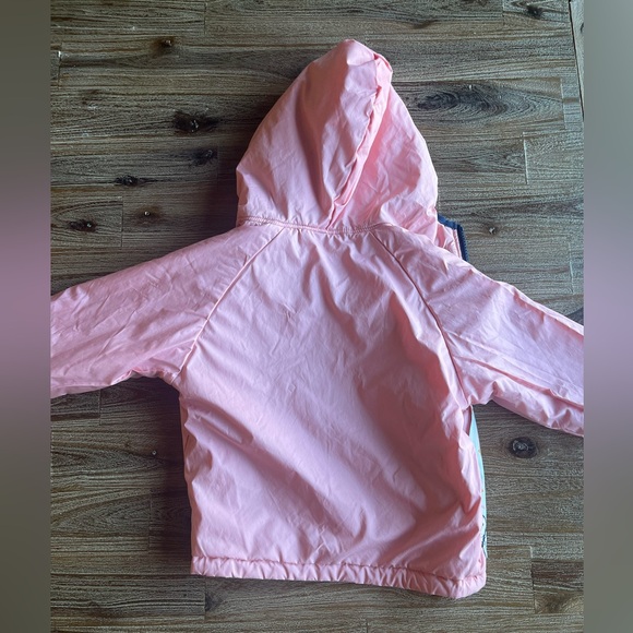 Patagonia Reversible Hooded Jacket Light Pink Owl 3T - Picture 3 of 12